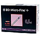 BD MICROFINE Insulin Spritzen 8mmx0.3mm 100x 0.5ml